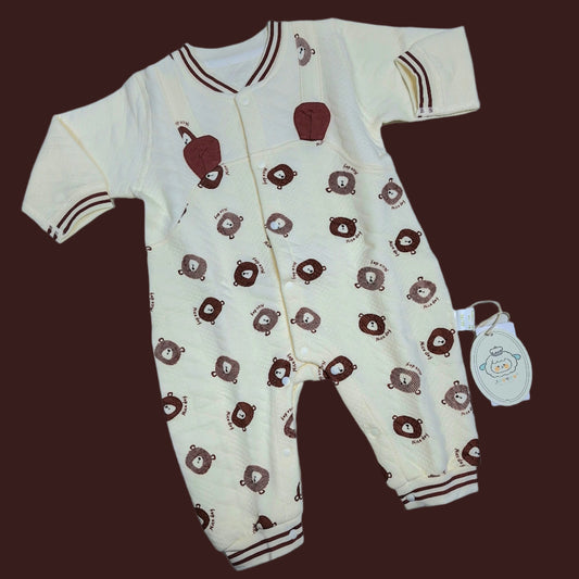 Unisex Teddy Bear Winter Baby Romper