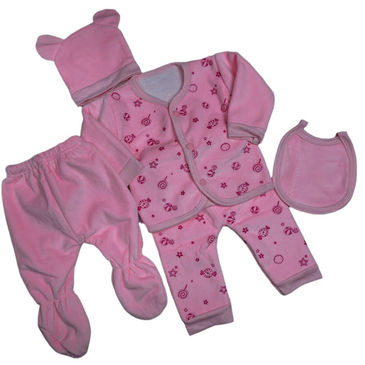 Imported Winter 5 Pcs New Born Baby Set