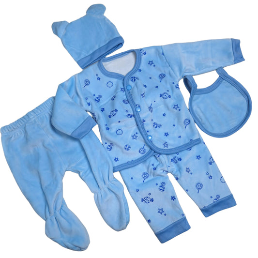 Imported Winter 5 Pcs New Born Baby Set