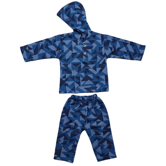 New Born Winter Premium And Soft Cotton Fleece Hoodie With Trouser