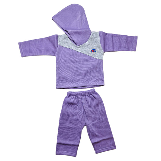 New Born Winter Premium And Soft Cotton Fleece Hoodie With Trouser