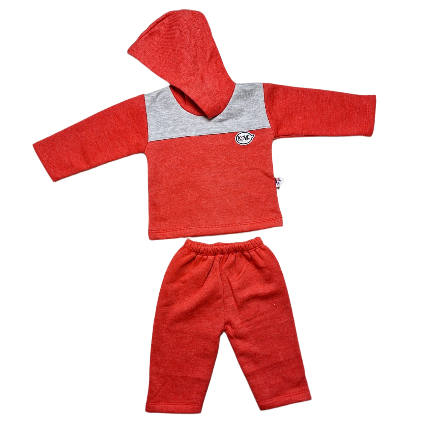 New Born Winter Premium And Soft Cotton Fleece Hoodie With Trouser