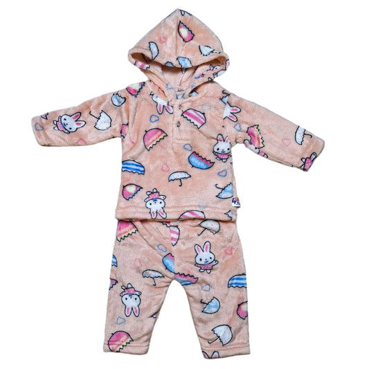 New Born Premium Soft And Furry 2 Pcs Suit